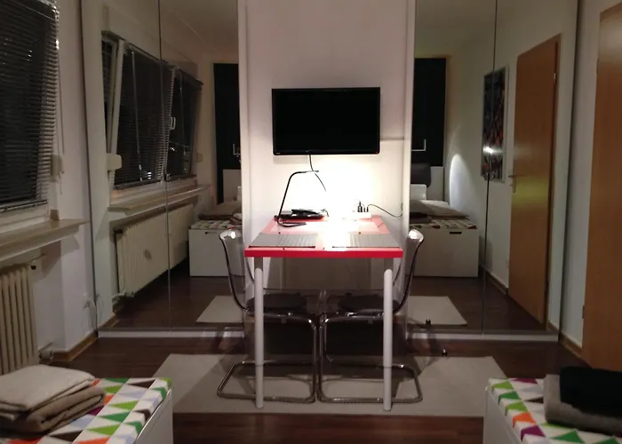 公寓 Hertenflats - Balkon 黑尔滕